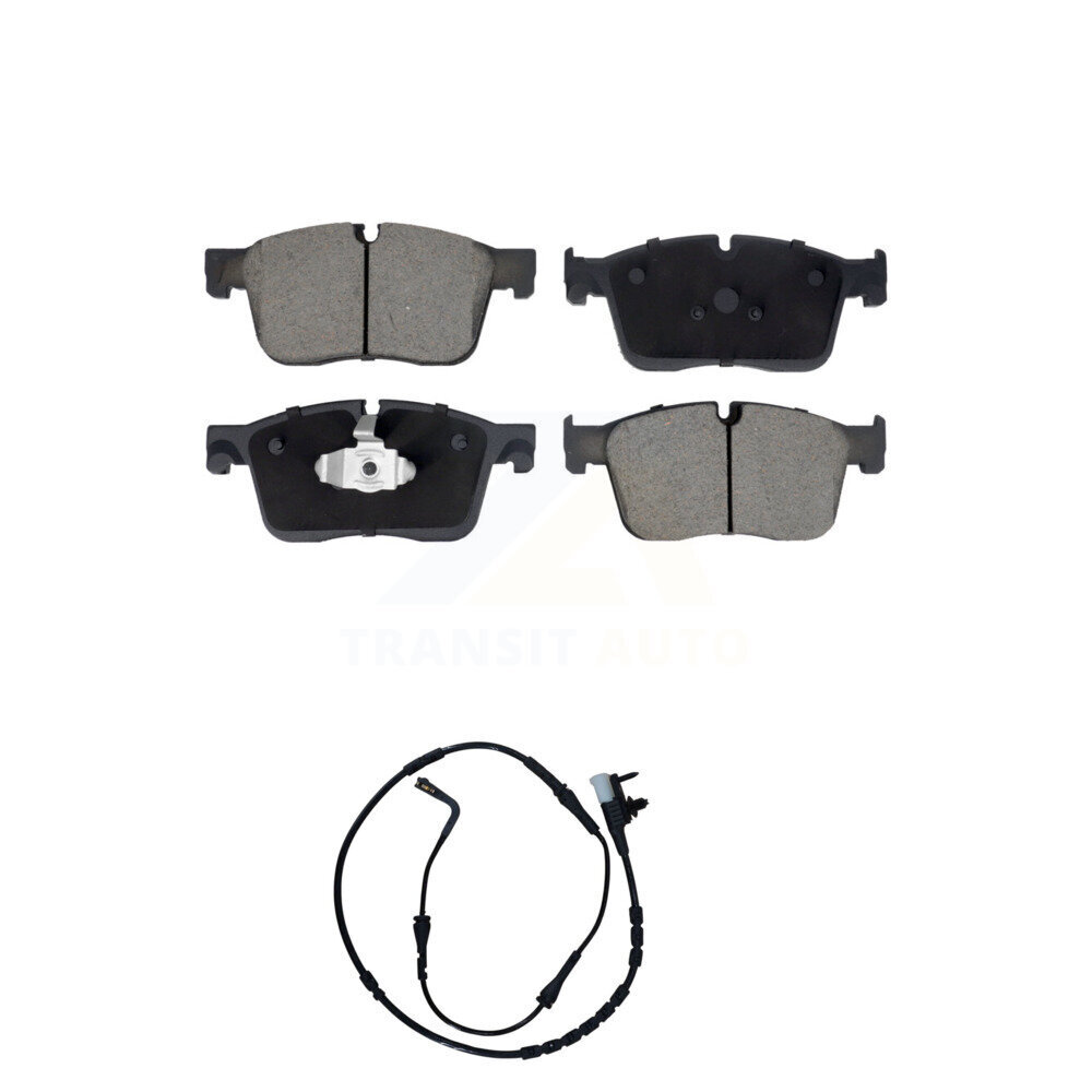 Front Ceramic Brake Pads Wear Sensor Kit For Land Rover Range Velar R-Dynamic S with 3.0L KCW-101378