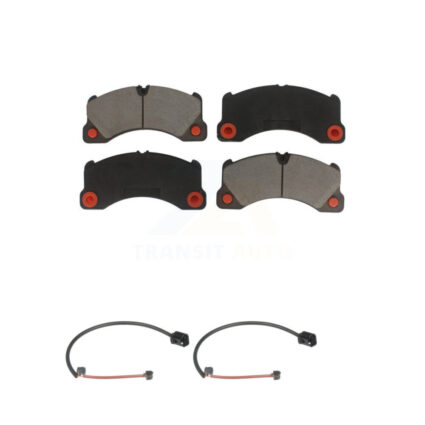 Front Ceramic Disc Brake Pads And Wear Sensor Pairs Kit For Porsche Cayenne KCW-101388