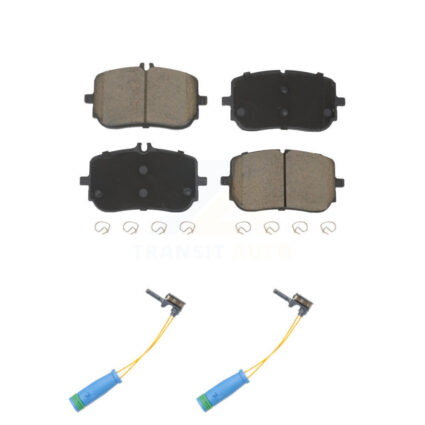Front Ceramic Disc Brake Pads And Wear Sensor Pairs Kit For Mercedes-Benz A220 CLA250 KCW-101392