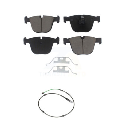 Rear Ceramic Disc Brake Pads And Wear Sensors Kit For 2015-2016 BMW X5 M with 4.4L KCW-101396