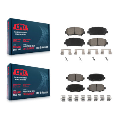 Front Rear Ceramic Brake Pads Kit For Jeep Cherokee Chrysler 200 KCX-100011