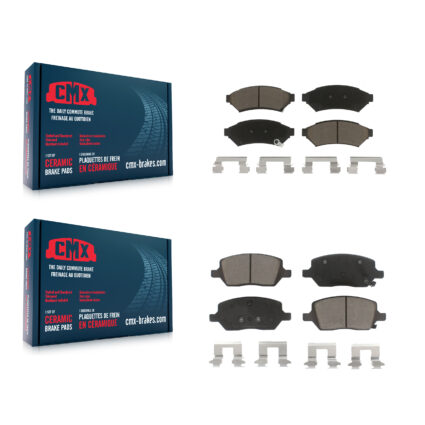 Front Rear Ceramic Brake Pad Kit For Pontiac Montana Chevrolet Uplander Buick Terraza VPG KCX-100015