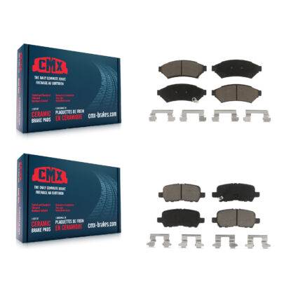 Front Rear Ceramic Brake Pads Kit For Buick LaCrosse Pontiac Grand Prix Allure KCX-100016