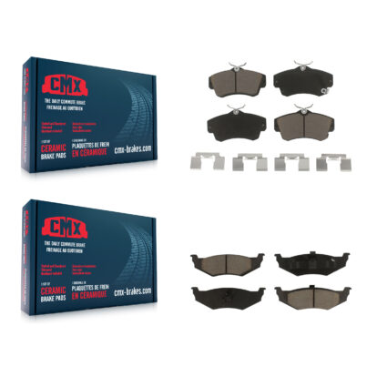 Front Rear Ceramic Brake Pads Kit For Chrysler PT Cruiser Dodge Neon KCX-100025
