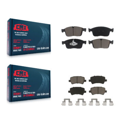 Front Rear Ceramic Brake Pads Kit For 2016-2017 Volvo XC60 KCX-100027