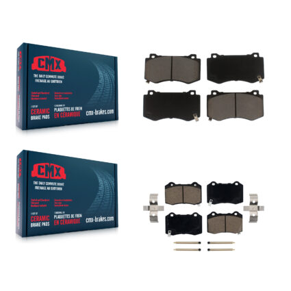 Front Rear Ceramic Brake Pads Kit For Dodge Charger Chrysler 300 Challenger Jeep Grand KCX-100028