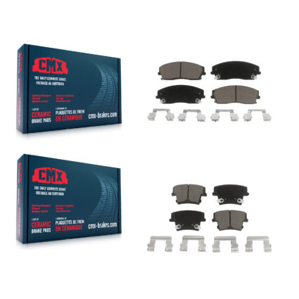Front Rear Ceramic Brake Pads Kit For Dodge Chrysler 300 Charger Challenger Magnum KCX-100029