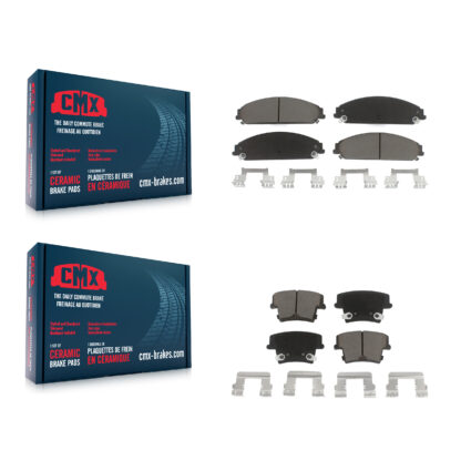 Front Rear Ceramic Brake Pads Kit For Dodge Chrysler 300 Charger Challenger Magnum KCX-100030