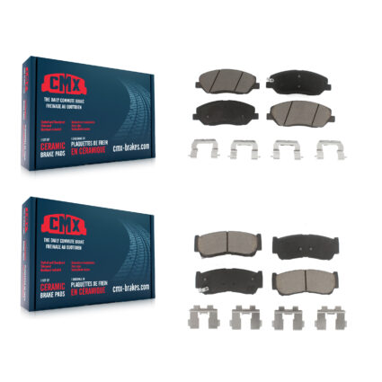 Front Rear Ceramic Brake Pads Kit For 2007-2009 Hyundai Santa Fe KCX-100036