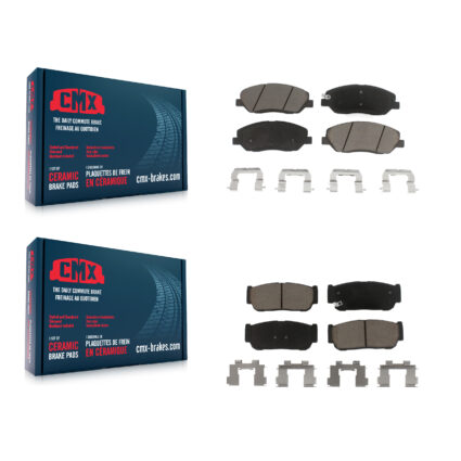 Front Rear Ceramic Brake Pads Kit For Hyundai Entourage Kia Sedona To 04/27/06 KCX-100039