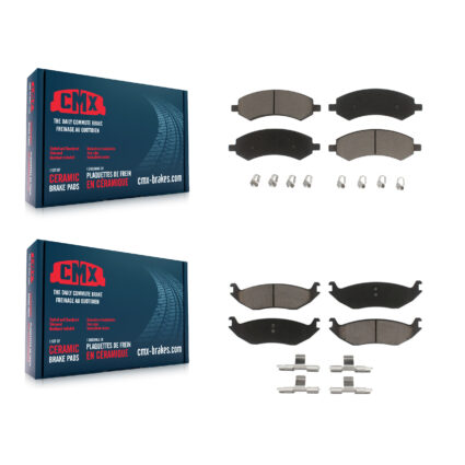 Front Rear Ceramic Brake Pads Kit For Ram 1500 Classic Dodge Chrysler Aspen Durango KCX-100041