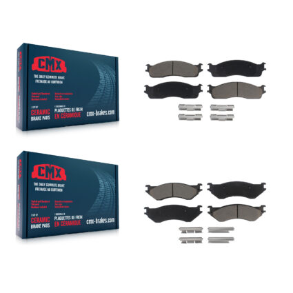 Front Rear Ceramic Brake Pads Kit For Dodge Ram 1500 3500 2500 KCX-100042