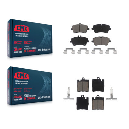 Front Rear Ceramic Brake Pads Kit For Mercedes-Benz C280 C240 CLK350 CLK320 C320 C350 KCX-100046