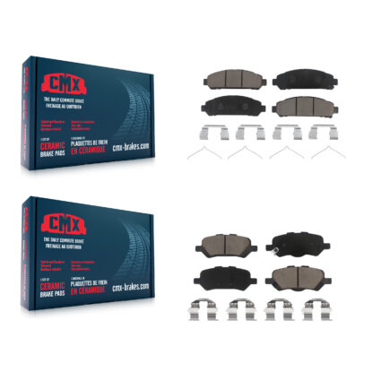 Front Rear Ceramic Brake Pads Kit For 2009-2016 Toyota Venza KCX-100051