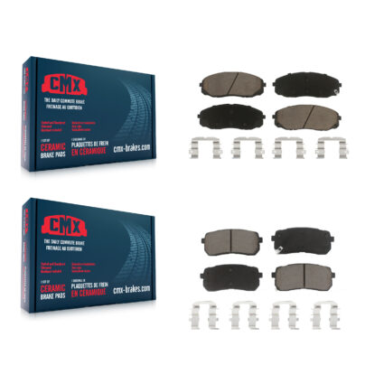 Front Rear Ceramic Brake Pads Kit For 2015-2021 Kia Sedona KCX-100055