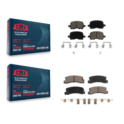 Front Rear Ceramic Brake Pads Kit For 2002 Chevrolet Prizm KCX-100059