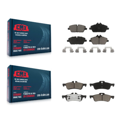 Front Rear Ceramic Brake Pads Kit For 07-08 Mini Cooper With 280mm Diameter Rotor KCX-100073