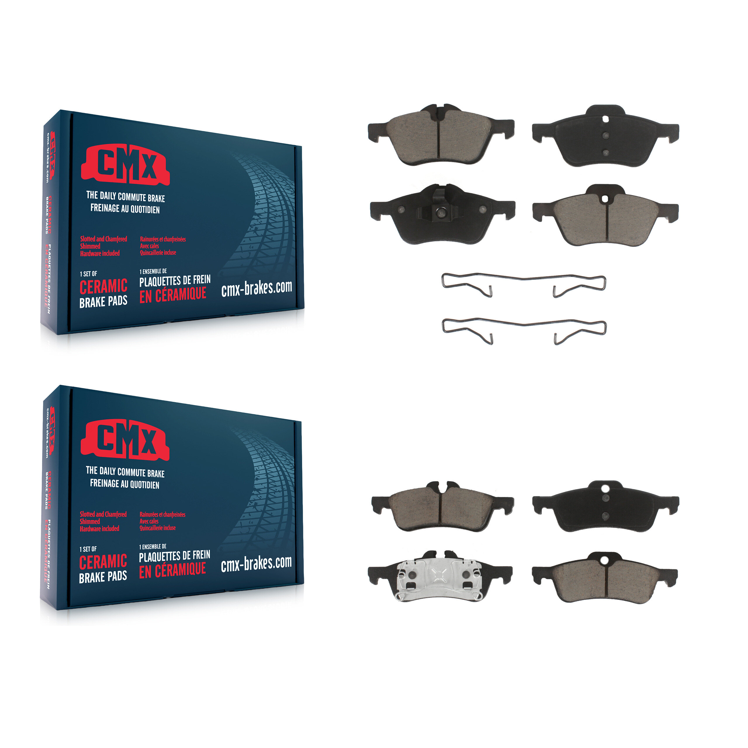 Front Rear Ceramic Brake Pads Kit For Mini Cooper With 276mm Diameter Rotor KCX-100075