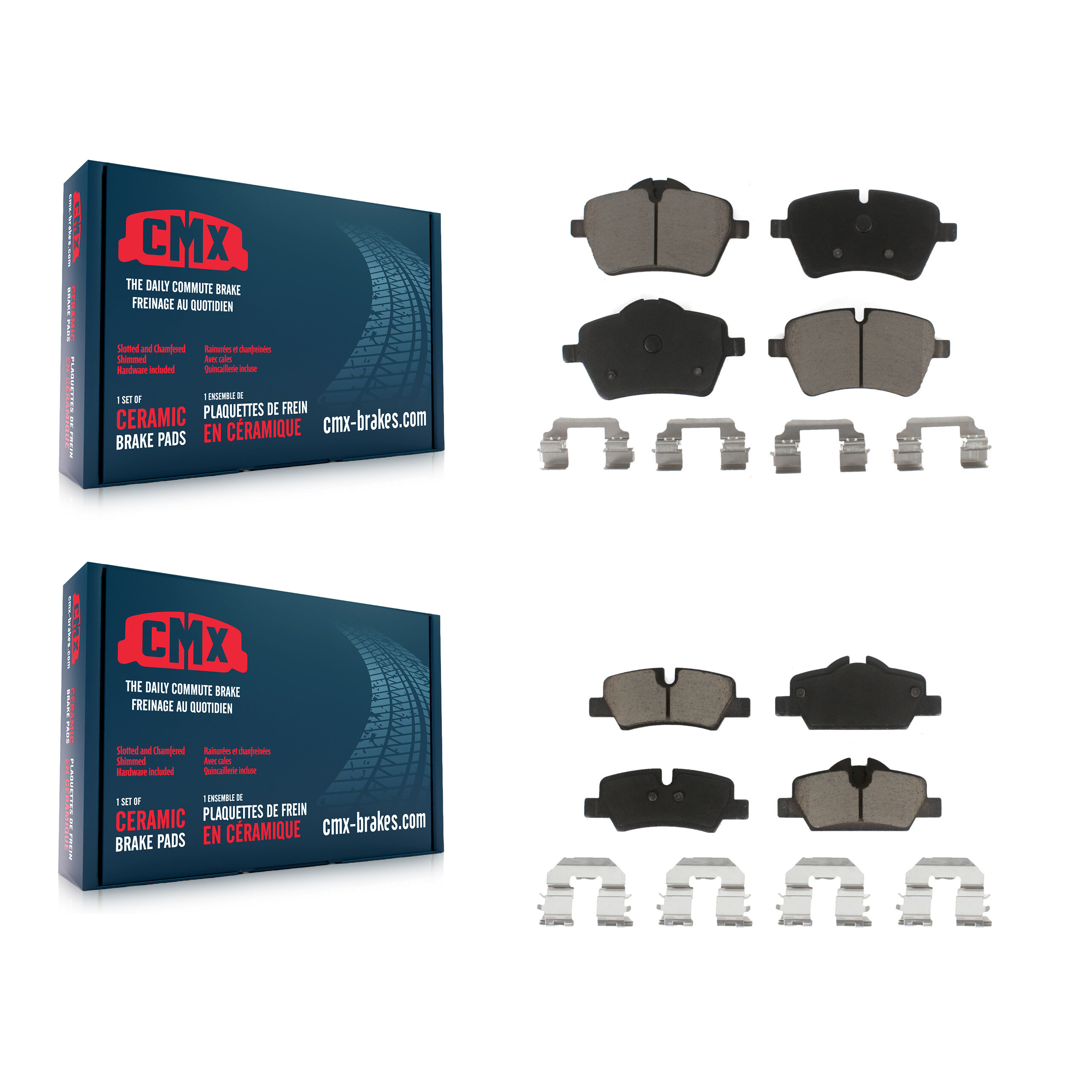 Front Rear Ceramic Brake Pads Kit For Mini Cooper KCX-100078