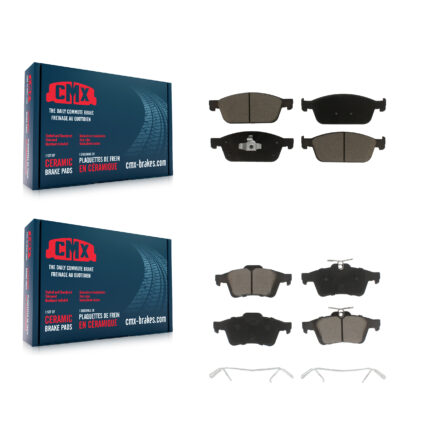 Front Rear Ceramic Brake Pads Kit For Ford Escape Transit Connect KCX-100088