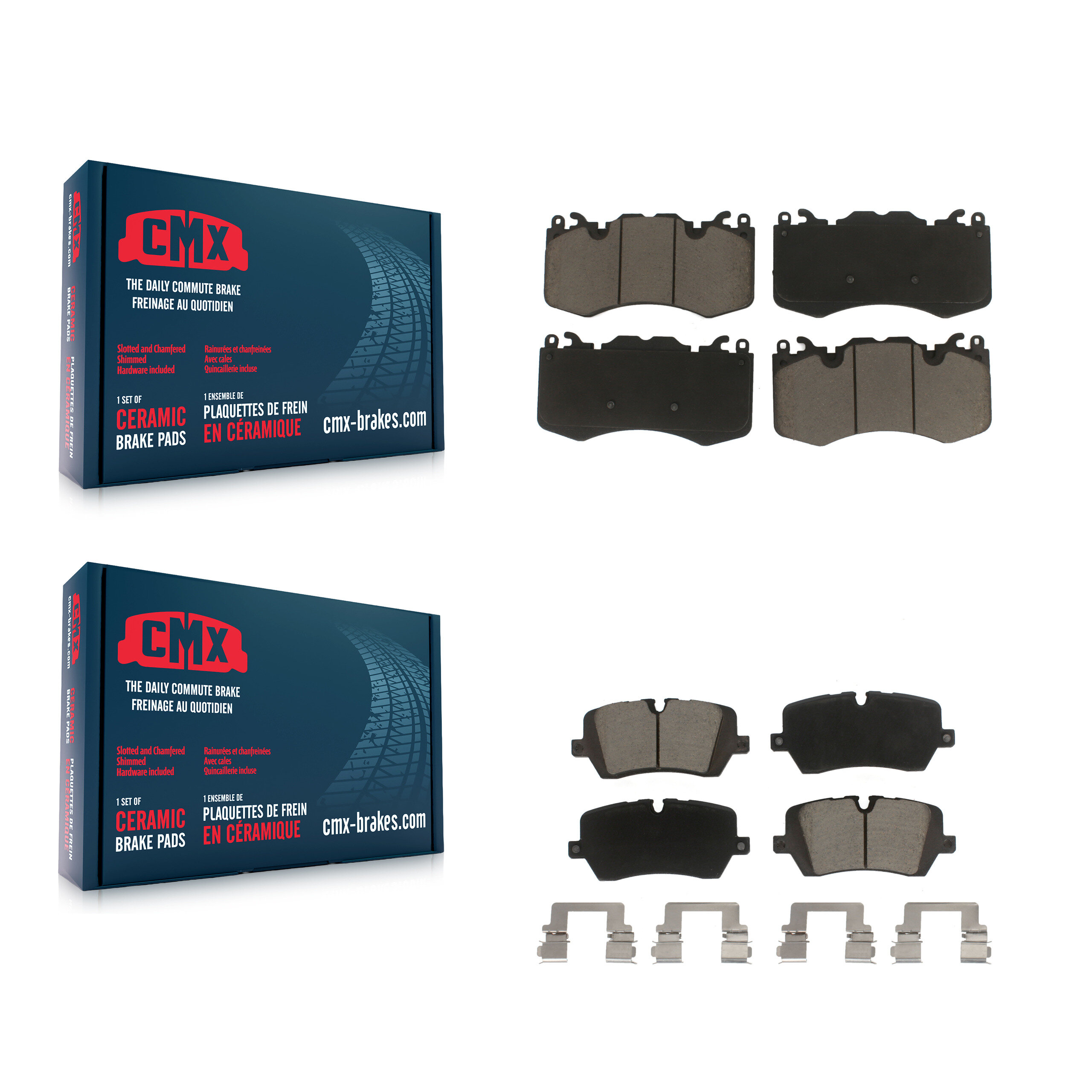 Front Rear Ceramic Brake Pads Kit For Land Rover Range Sport KCX-100094