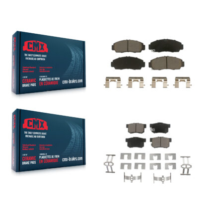 Front Rear Ceramic Brake Pads Kit For Honda Accord Acura TL TSX CL RL KCX-100101