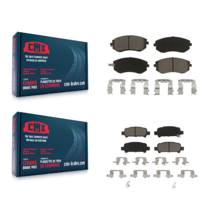 Front Rear Ceramic Brake Pads Kit For Subaru Impreza Outback Legacy Forester Baja KCX-100110