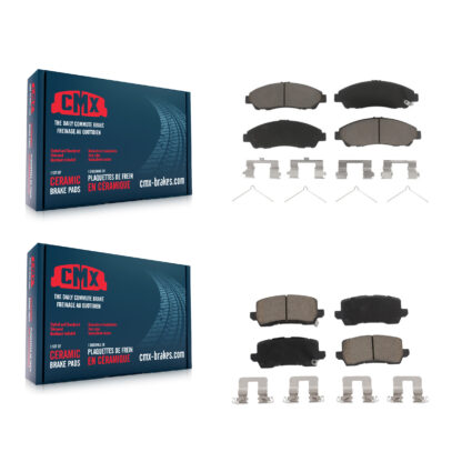 Front Rear Ceramic Brake Pads Kit For 2014-2020 Acura RLX Sport Hybrid SH-AWD KCX-100133