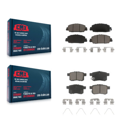 Front Rear Ceramic Brake Pads Kit For Honda Accord KCX-100136