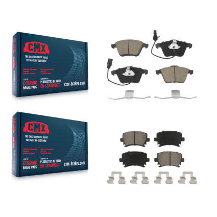 Front Rear Ceramic Brake Pad Kit For Audi A4 Quattro Volkswagen Passat CC A6 TT A3 Golf R KCX-100143
