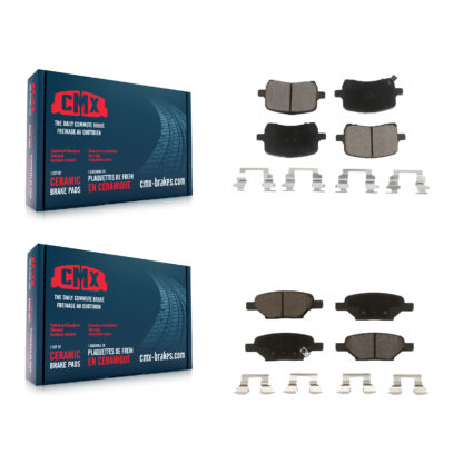 Front Rear Ceramic Brake Pads Kit For Chevrolet Cobalt Saturn Ion Malibu Pontiac HHR G6 KCX-100147