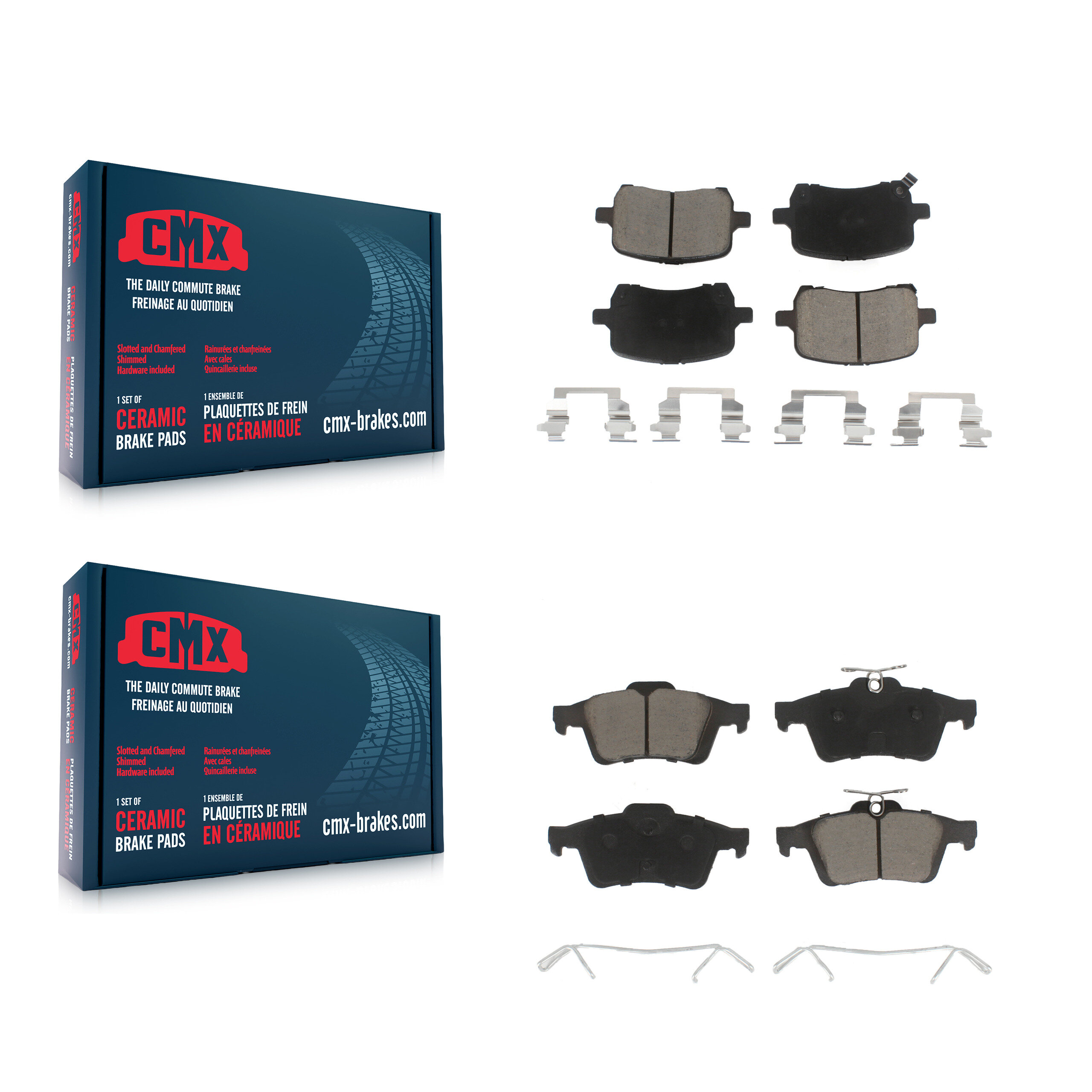 Front Rear Ceramic Brake Pads Kit For Pontiac Solstice Saturn Sky KCX-100150
