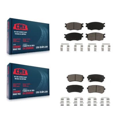Front Rear Ceramic Brake Pads Kit For Hyundai Accent Kia Rio Rio5 KCX-100151