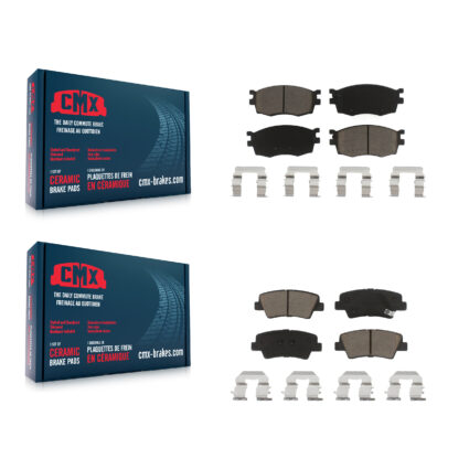 Front Rear Ceramic Brake Pads Kit For 2011 Hyundai Accent KCX-100152