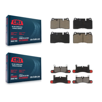 Front Rear Ceramic Brake Pads Kit For Volkswagen Touareg With 330mm Diameter Rotor KCX-100158