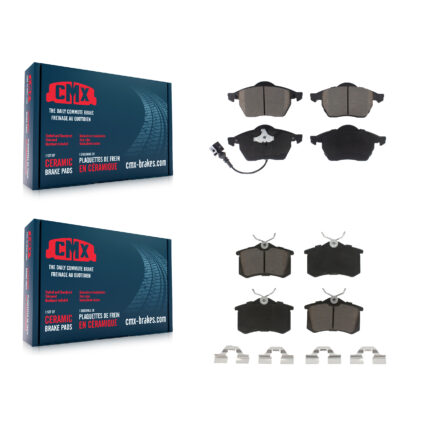 Front Rear Ceramic Brake Pads Kit For Volkswagen Beetle Jetta Golf Passat KCX-100164