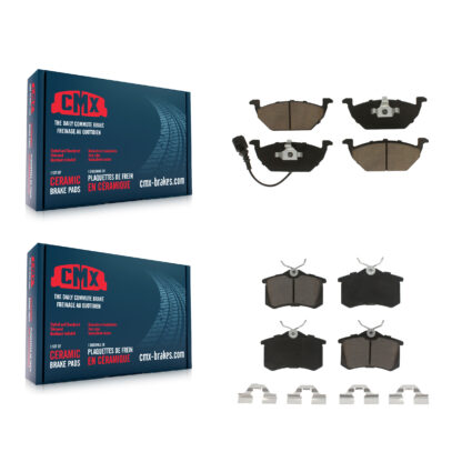 Front Rear Ceramic Brake Pads Kit For Volkswagen Beetle Jetta KCX-100165