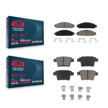 Front Rear Ceramic Brake Pads Kit For Ford Five Hundred Freestyle Taurus X Mercury Sable KCX-100168