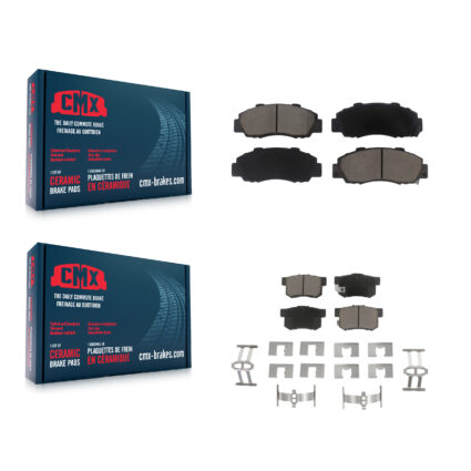Front Rear Ceramic Brake Pads Kit For Honda Accord Acura Prelude Integra Odyssey CL TL RL KCX-100173