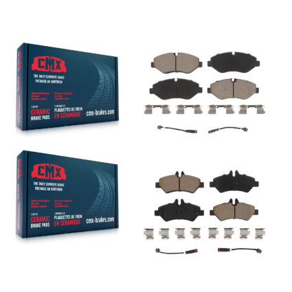 Front Rear Ceramic Brake Pads Kit For Sprinter 2500 Mercedes-Benz Dodge Freightliner KCX-100176