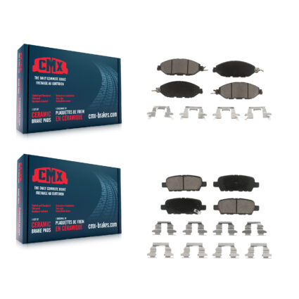 Front Rear Ceramic Brake Pads Kit For Nissan Murano Pathfinder INFINITI QX60 JX35 KCX-100178