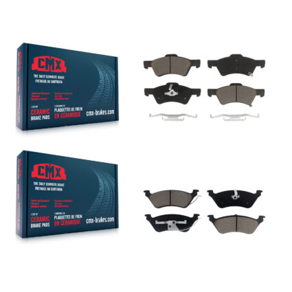 Front Rear Ceramic Brake Pads Kit For Dodge Grand Caravan Chrysler Town & Country Voyager KCX-100182