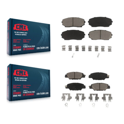 Front Rear Ceramic Brake Pads Kit For 2019-2023 Mazda CX-5 Turbocharged KCX-100193