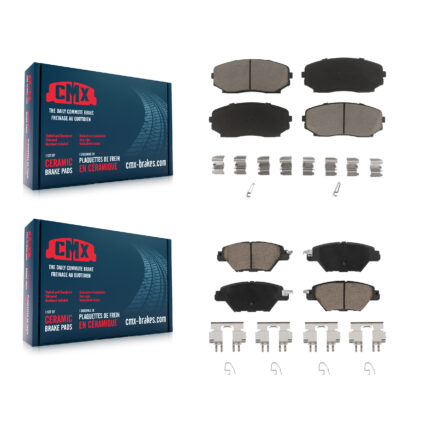 Front Rear Ceramic Brake Pads Kit For 2016-2023 Mazda CX-9 KCX-100195