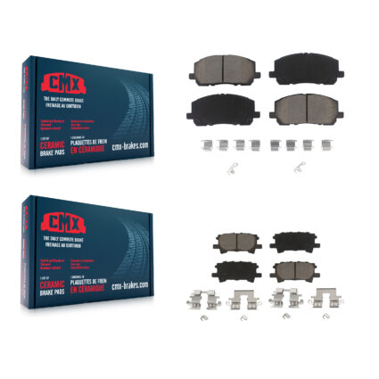 Front Rear Ceramic Brake Pads Kit For Toyota Highlander KCX-100197