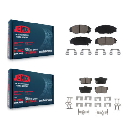 Front Rear Ceramic Brake Pads Kit For Honda Civic Acura CSX RSX S2000 KCX-100204