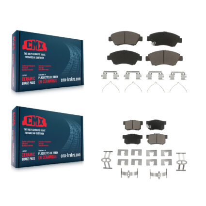 Front Rear Ceramic Brake Pads Kit For Honda Civic Acura ILX RSX CR-Z KCX-100205