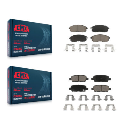 Front Rear Ceramic Brake Pads Kit For Nissan Sentra Altima Juke 350Z INFINITI G35 KCX-100211