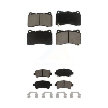 Front Rear Ceramic Brake Pads Kit For Buick Regal Cadillac XTS Saab 9-5 KCX-100218