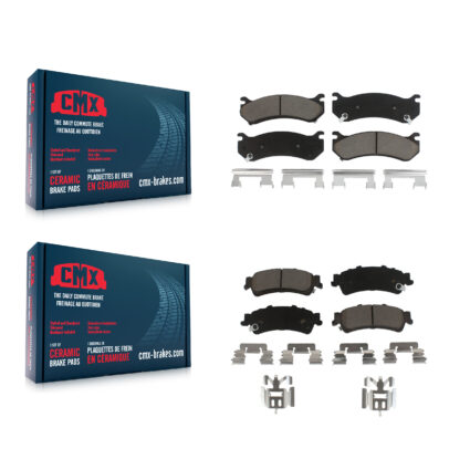 Front Rear Ceramic Brake Pad Kit For Chevrolet GMC Silverado 1500 Sierra Classic Astro XL KCX-100222